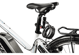 HAMA Fahrrad-Spiralkabelschloss Schlüsselschloss (Schwarz)