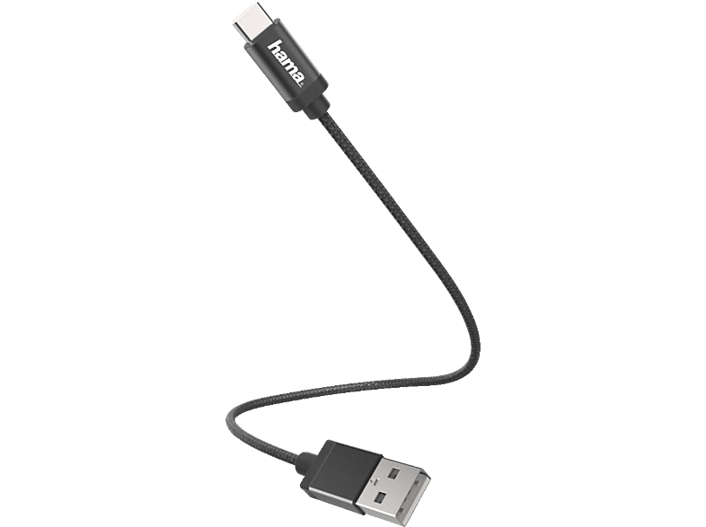 salaris Kader Zegenen HAMA USB Typ-C, Lade-/Datenkabel, 0,2 m, Schwarz Handy Kabel & Adapter |  MediaMarkt