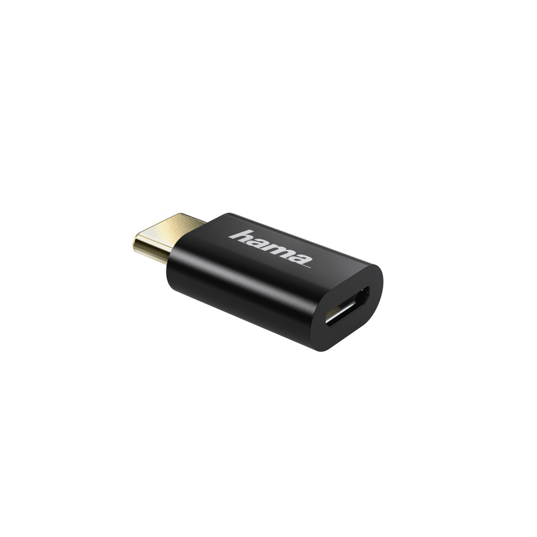 HAMA Micro-USB auf USB Typ-C, Adapter, Schwarz