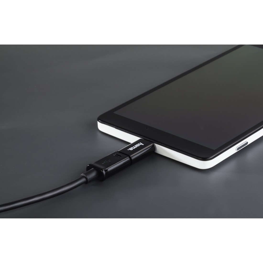 HAMA Micro-USB auf USB Typ-C, Adapter, Schwarz