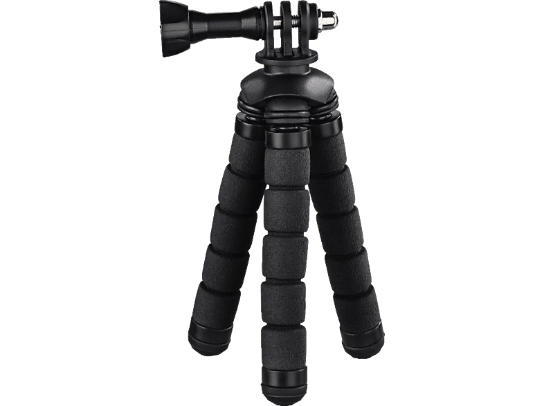 HAMA Flex Dreibein Mini-Stativ, Schwarz, Höhe offen bis 140 mm