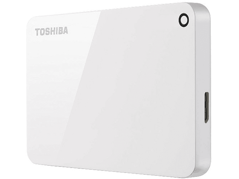 Disco duro 1 TB - Toshiba Canvio Advance, 1 TB, 2.5", USB 3.0, Blanco