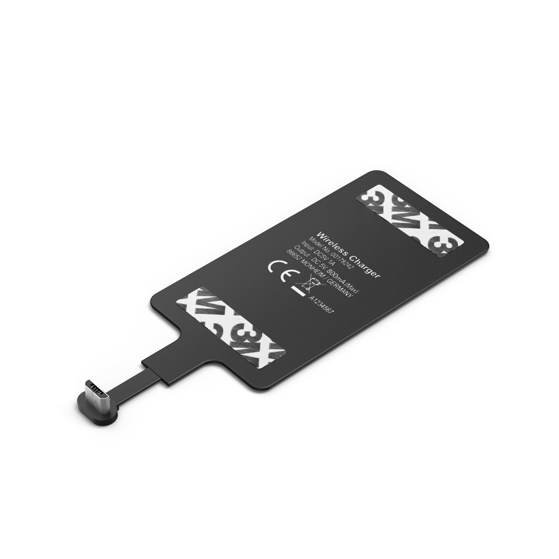 HAMA Micro-USB kabelloser Ladeadapter Schwarz