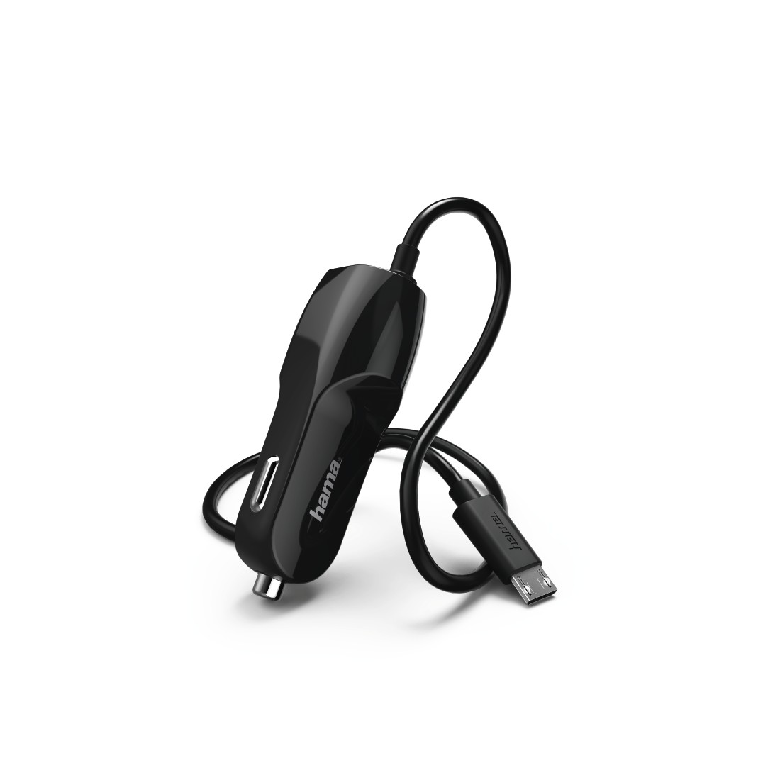 HAMA Micro-USB KFZ-Ladegerät Universal, 5 Volt 5 Watt, Schwarz