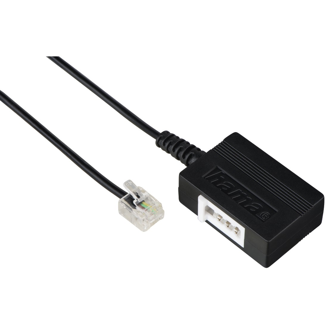 HAMA Modular-Stecker 6p4c, Telefon-Adapter, 0,2 m
