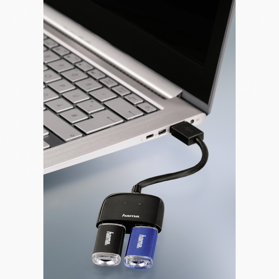 HAMA Mobil 2-fach, USB 3.0 Hub, Schwarz