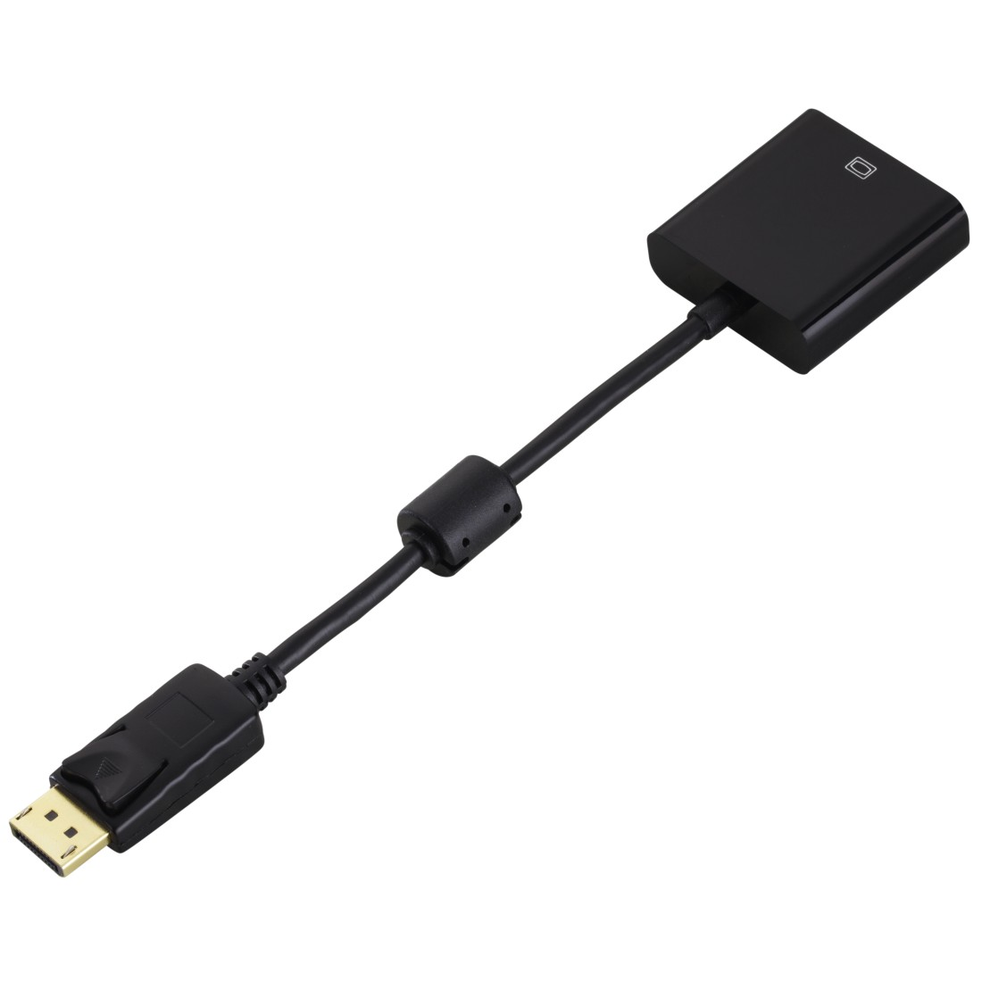 HAMA VGA auf DisplayPort Adapter, Schwarz