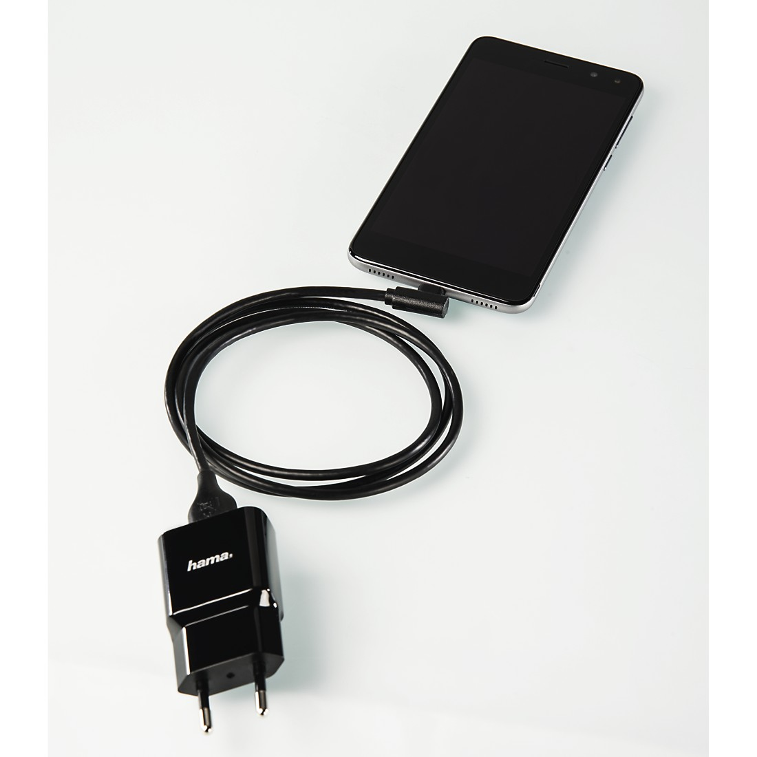 HAMA 90° Winkelstecker Micro-USB-2.0 Kabel, 1 m