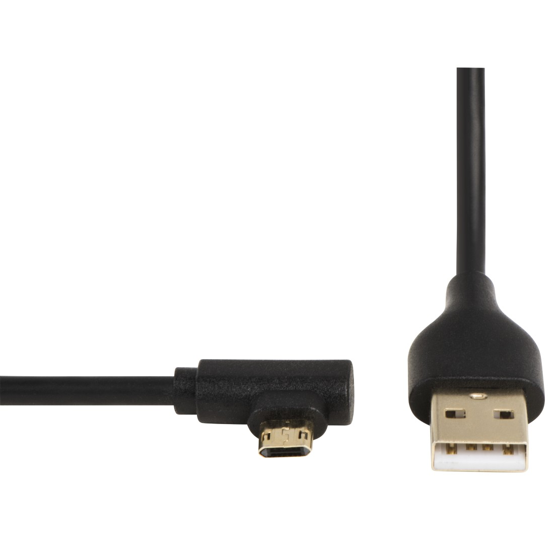 HAMA 90° Winkelstecker Micro-USB-2.0 Kabel, 1 m