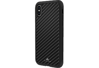 BLACK ROCK Real Carbon, Backcover, Apple, iPhone XS, Schwarz