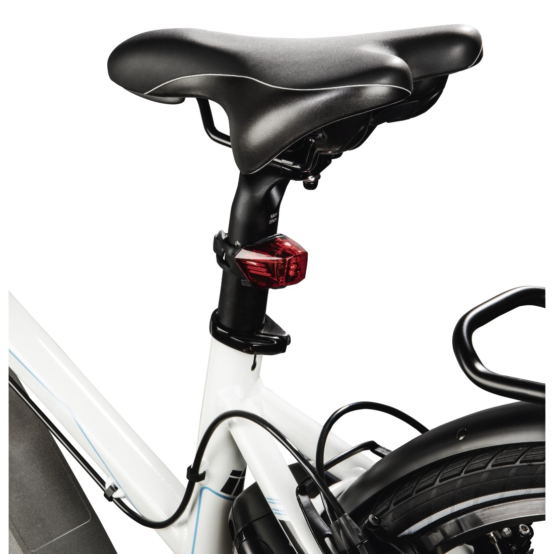 HAMA Profi Fahrrad-Rücklicht, Schwarz/Rot