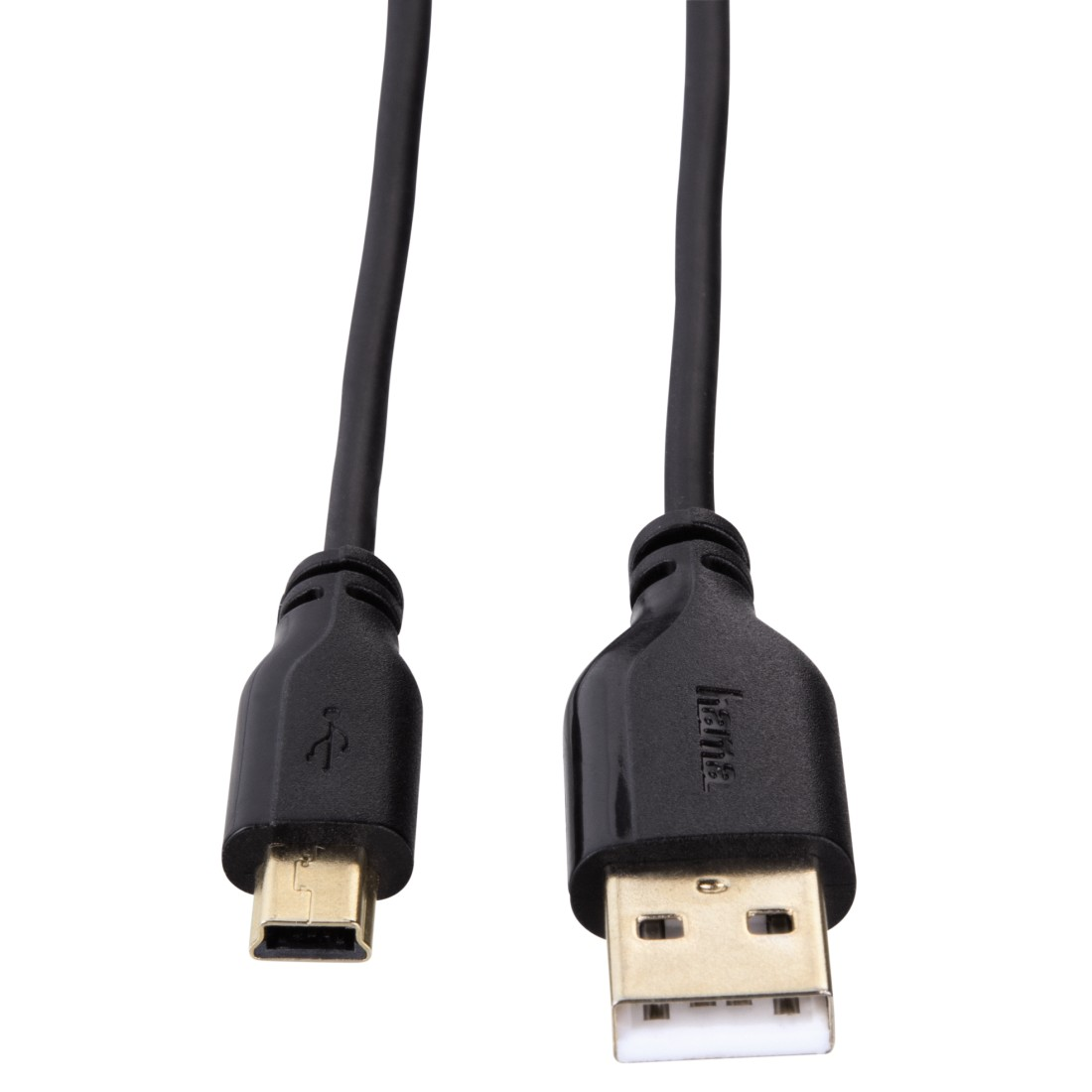 HAMA 0.75 m USB 2.0, Schwarz Anschlusskabel