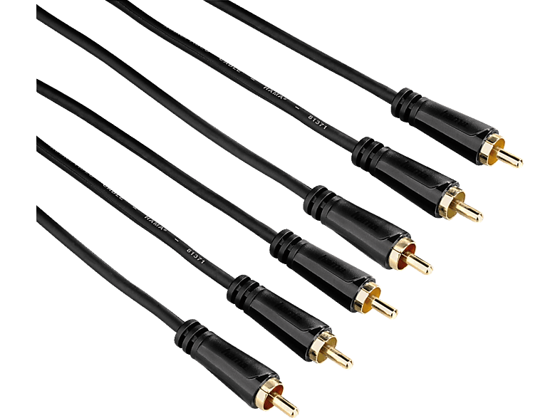 auf HAMA Cinch-Stecker, 3 Cinch-Stecker 3 AV-Kabel, 1,5 m