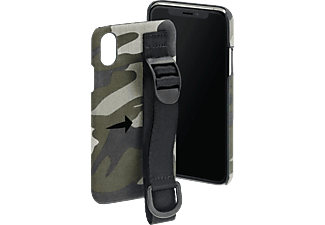 HAMA Camouflage Strap, Backcover, Apple, iPhone X, iPhone XS, Grün/Schwarz
