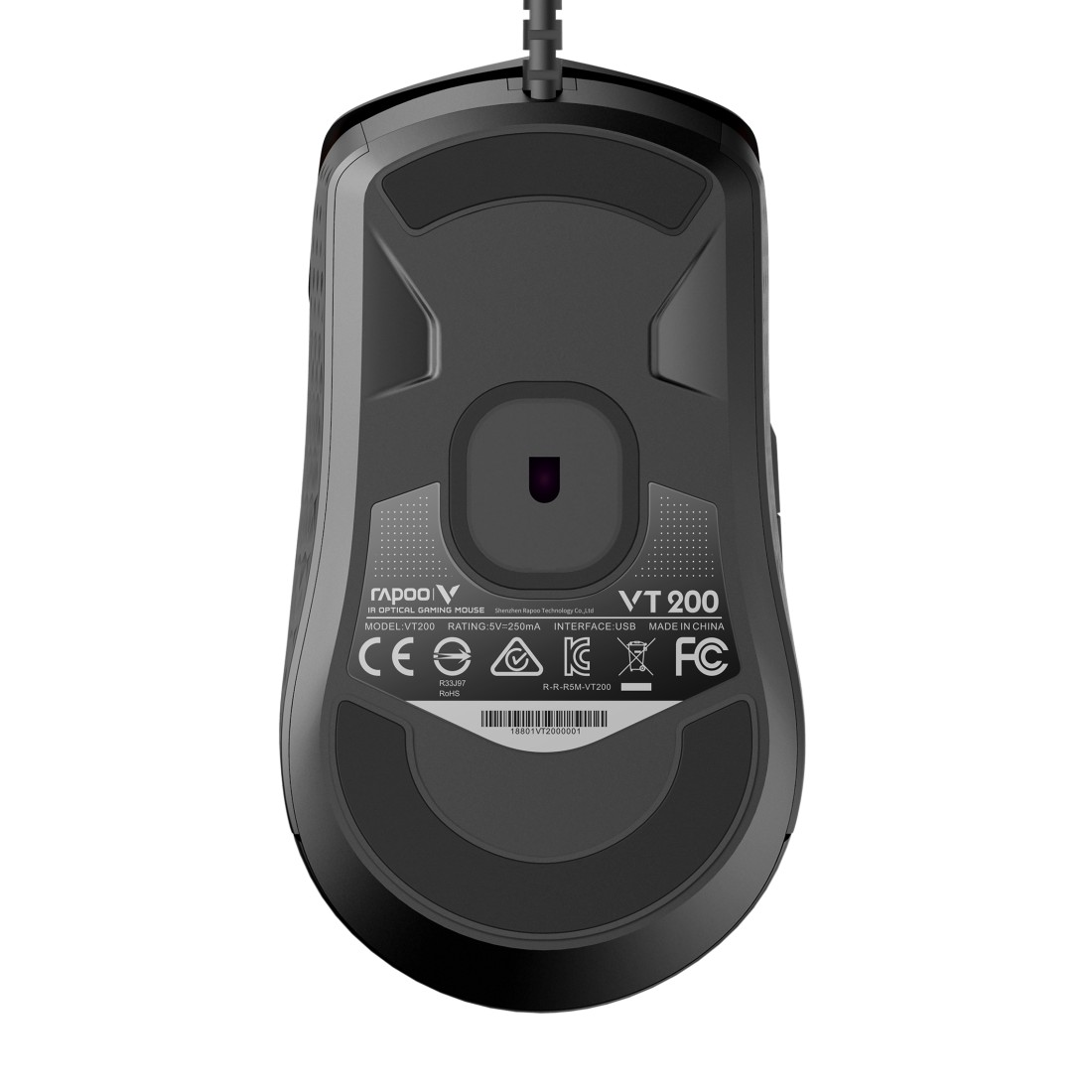 RAPOO VT200 Gaming Maus, Schwarz