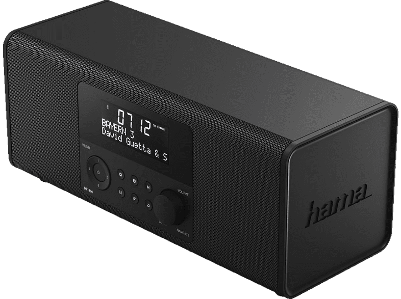 HAMA DR1400 Digitalradio, DAB, DAB+, FM, Schwarz