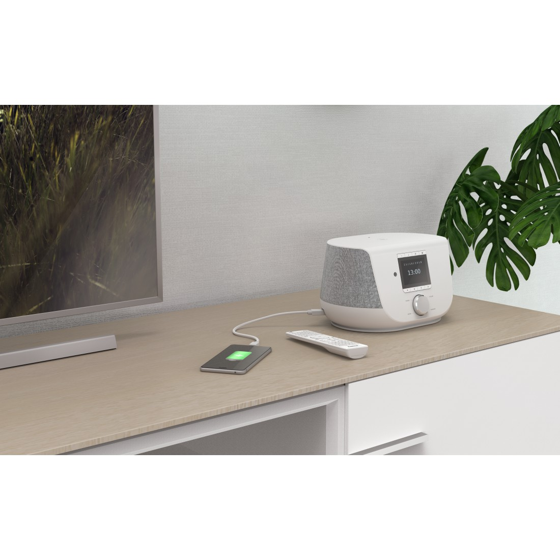 HAMA DIR3300SBT, Spotify Connect, Internetradio, FM, DAB+, DAB, Bluetooth, Weiß