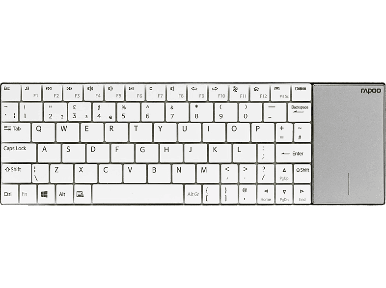 RAPOO E2710, Tastatur, Scissor, Sonstiges, kabellos, Weiß