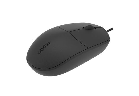 RAPOO N100 kabelgebundene Maus, Schwarz PC Mäuse | MediaMarkt