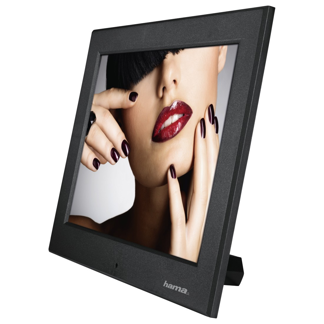 HAMA 8SLB Digitaler Bilderrahmen, 20,32 cm, 1.024 x 768 Pixel, Schwarz-Matt