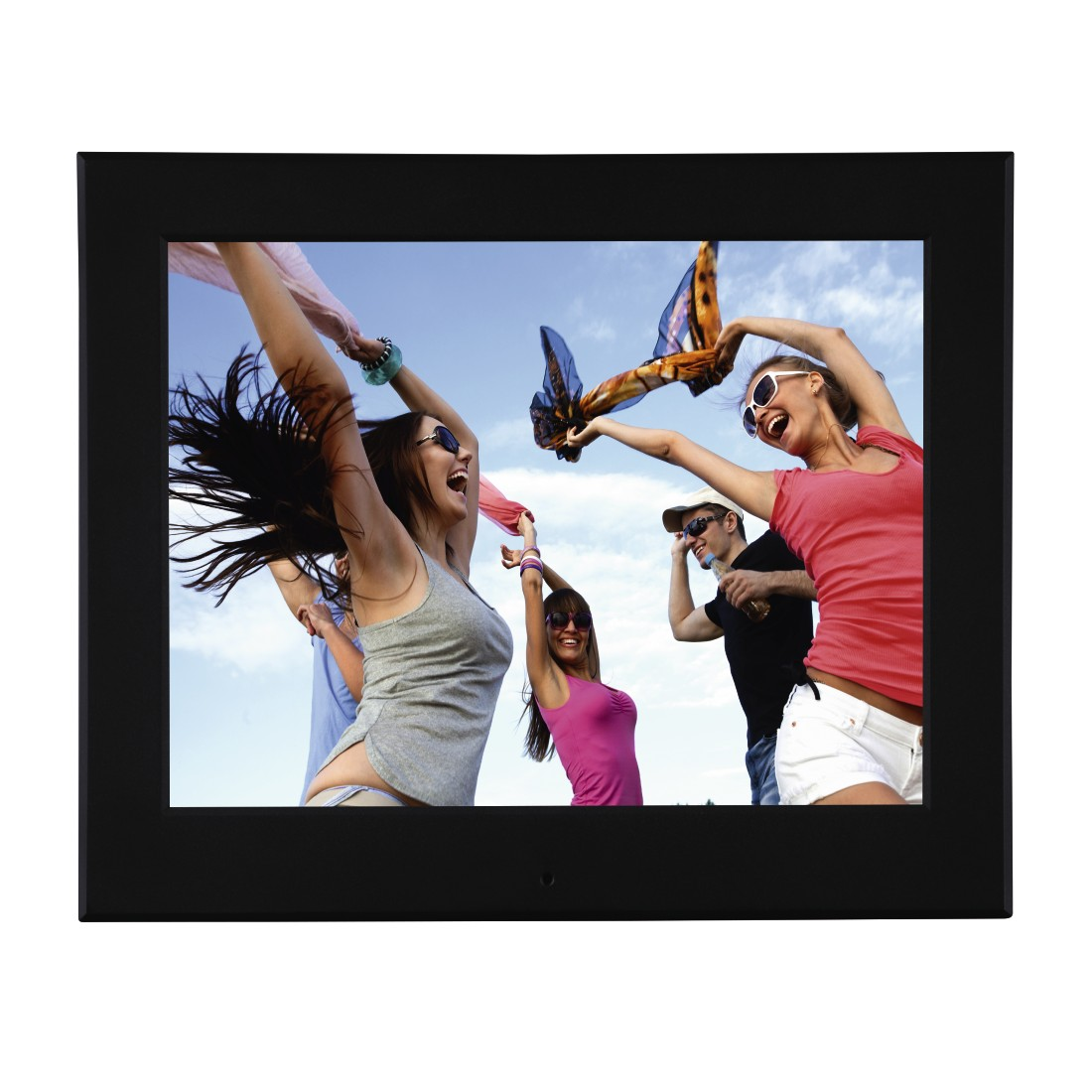 HAMA 8SLB Digitaler Bilderrahmen, 20,32 cm, 1.024 x 768 Pixel, Schwarz-Matt