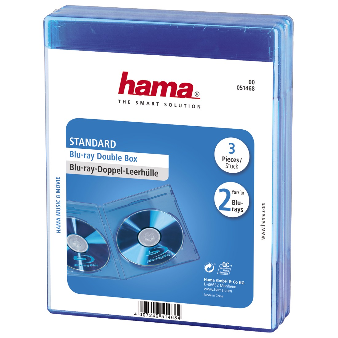 HAMA 051468 Doppel Blau BD Box