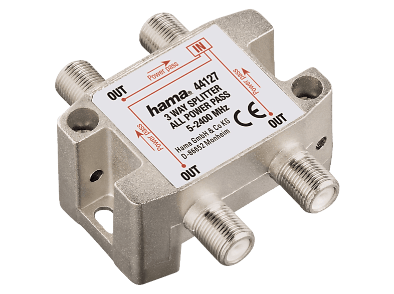 HAMA 3-fach, voll geschirmter SAT Verteiler | SATURN