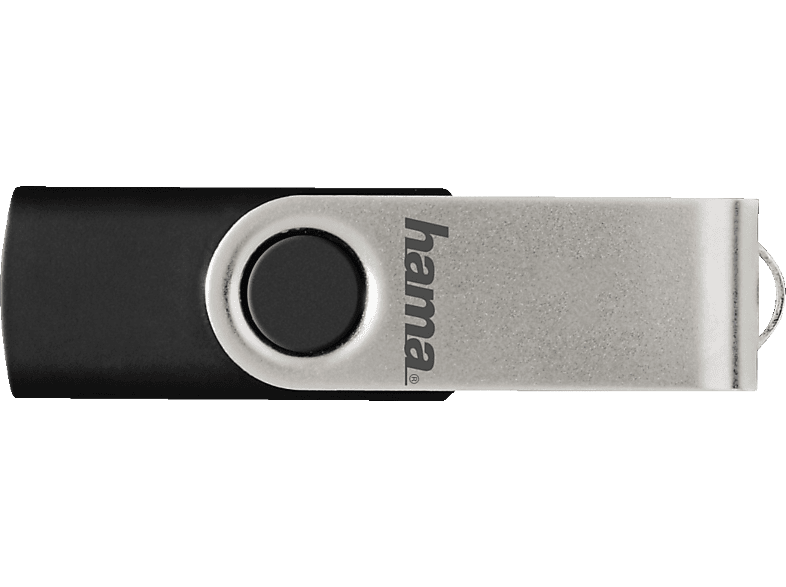 Thumbnail - HAMA Rotate USB-Stick, 32 GB, 10 MB/s, Schwarz/Silber
