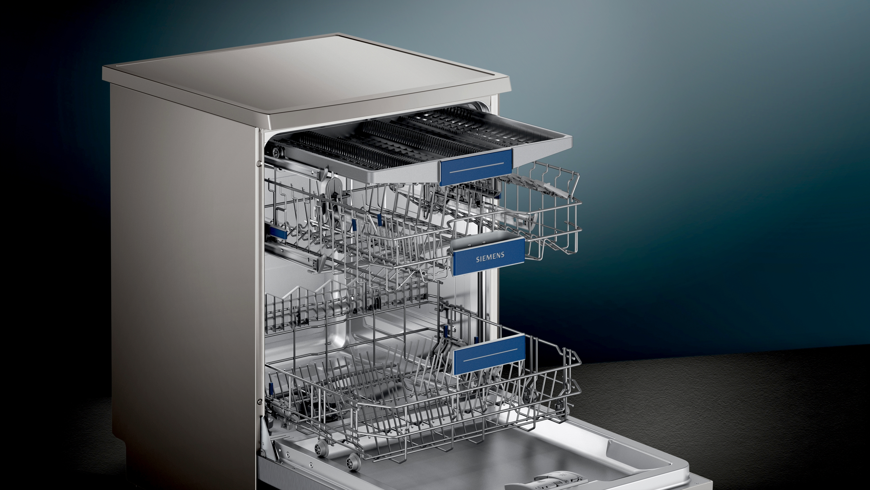 Lavavajillas - Siemens SN236I17NE, 60 cm, 14 servicios, Programa automático, A++, Inox