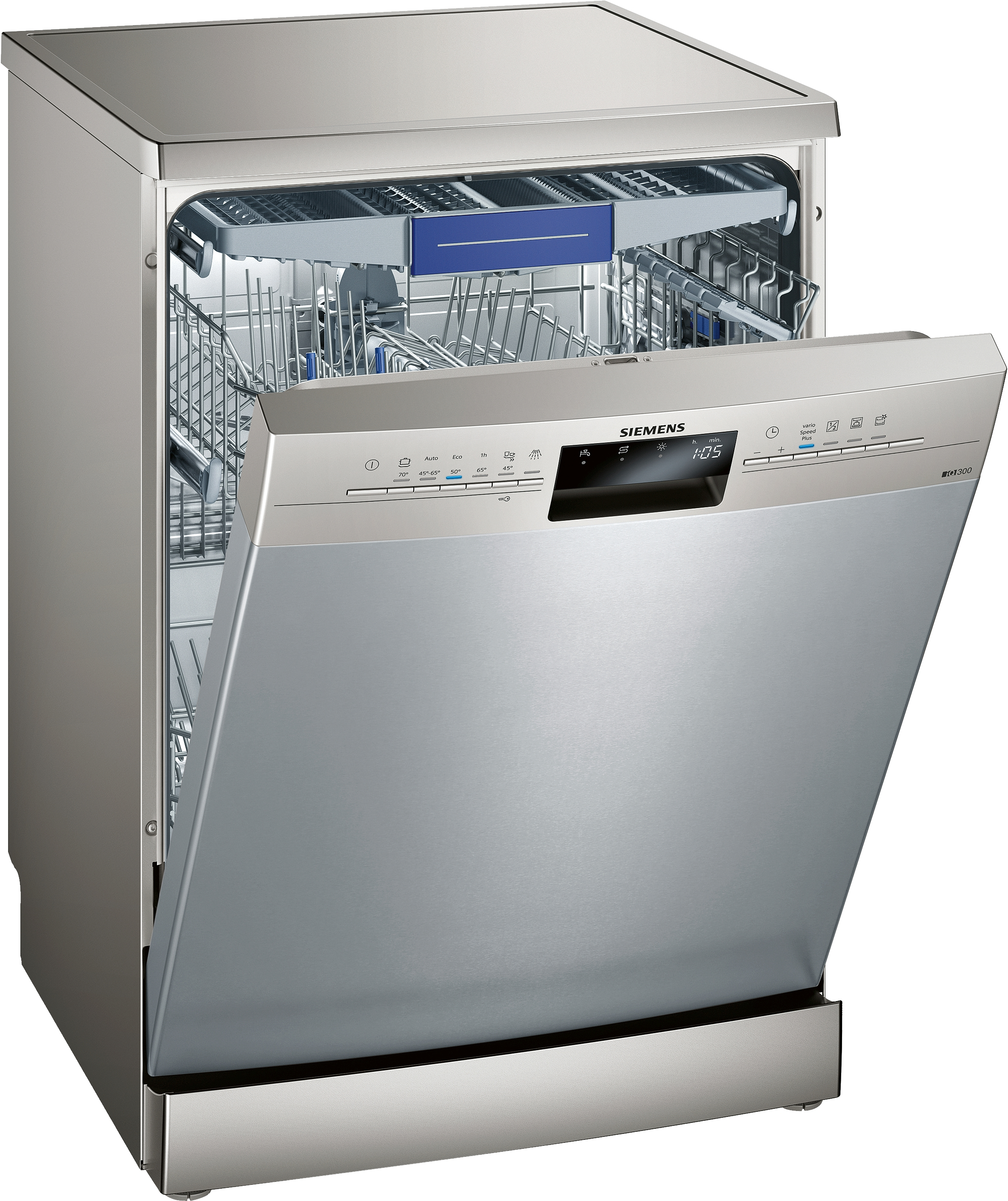 Lavavajillas - Siemens SN236I17NE, 60 cm, 14 servicios, Programa automático, A++, Inox