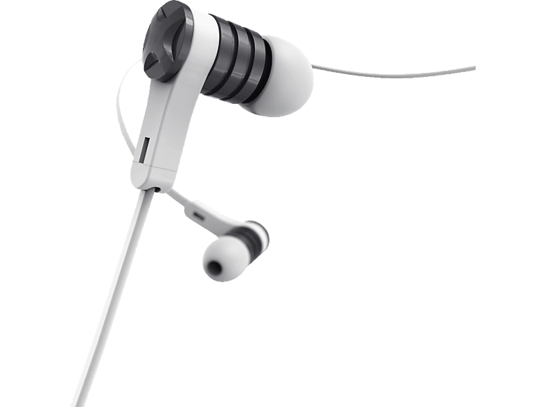 HAMA Intense, In-ear Kopfhörer Silber/Weiß | In-Ear-Kopfhörer