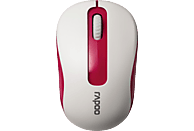 RAPOO M10 Plus Maus, Weiß/Rot