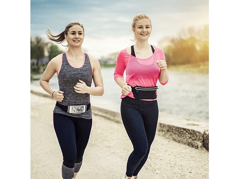 HAMA Running Sport-Hüfttasche, Universal, Schwarz