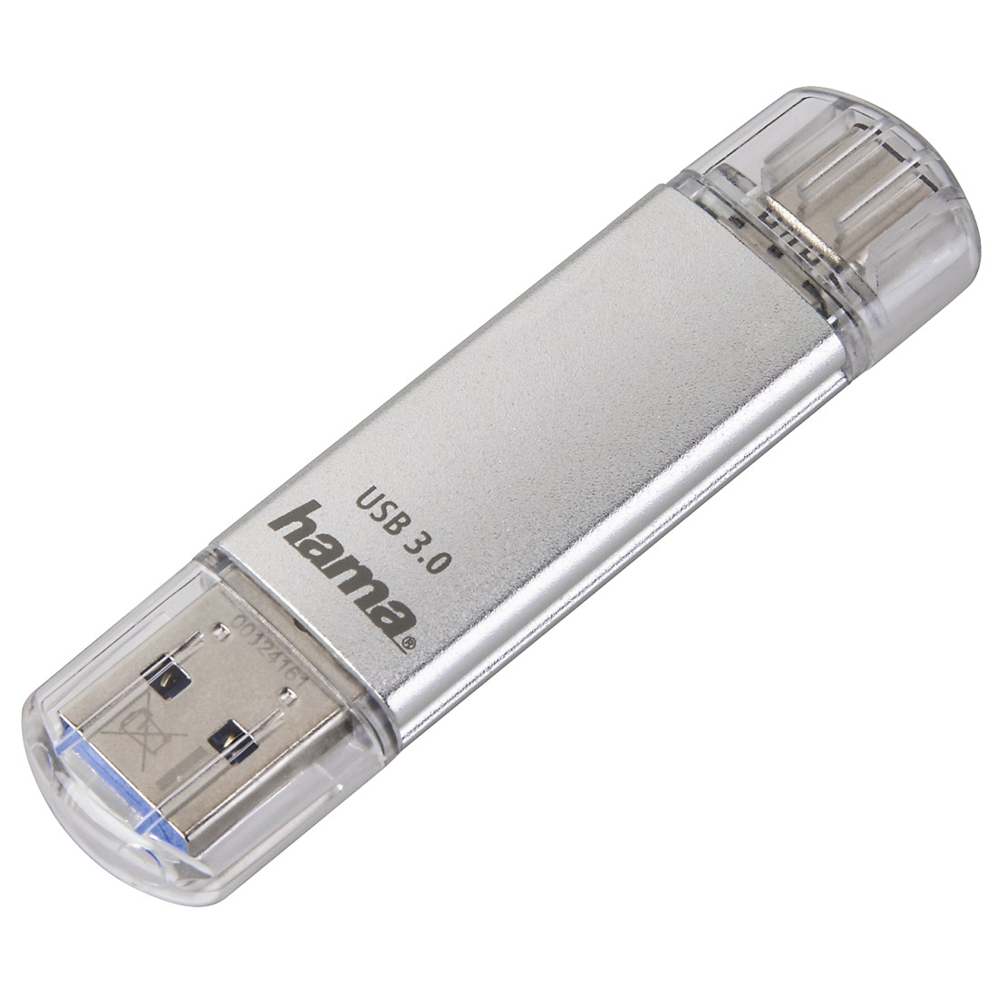 C-Laeta USB-Stick, HAMA GB, Silber 64 40 MB/s,