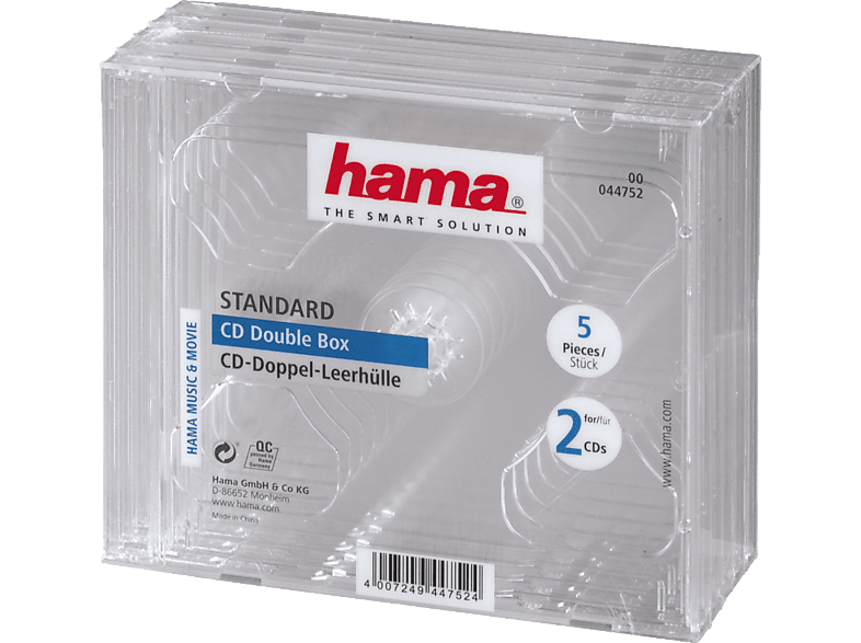 HAMA Standard CD-Leerhüllen Transparent