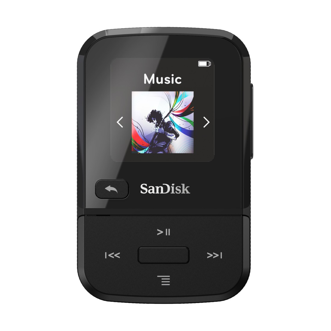 Clip (16 Player MP3 GB, SANDISK Go Sport Schwarz)