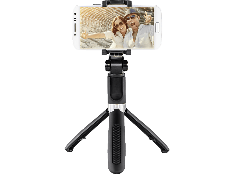 HAMA Funstand 57 Selfie-Stick, Schwarz