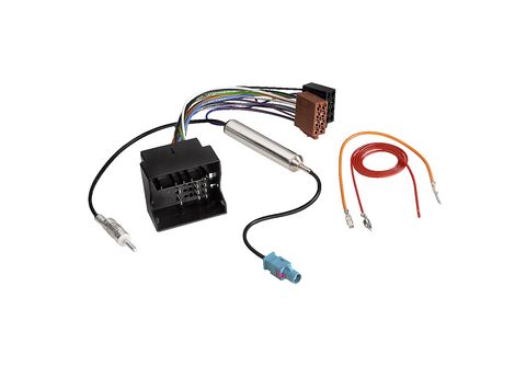 HAMA Kfz-DIN-Adapter mit Phantomeinspeisung für AUDI + VW Starthilfekabel &  Antennenadapter