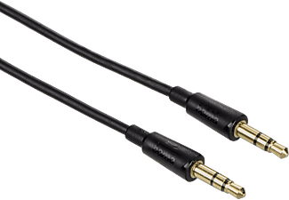 HAMA Flexi-Slim 3.5 mm Klinken-Stecker, Audio Kabel, 1,5 m