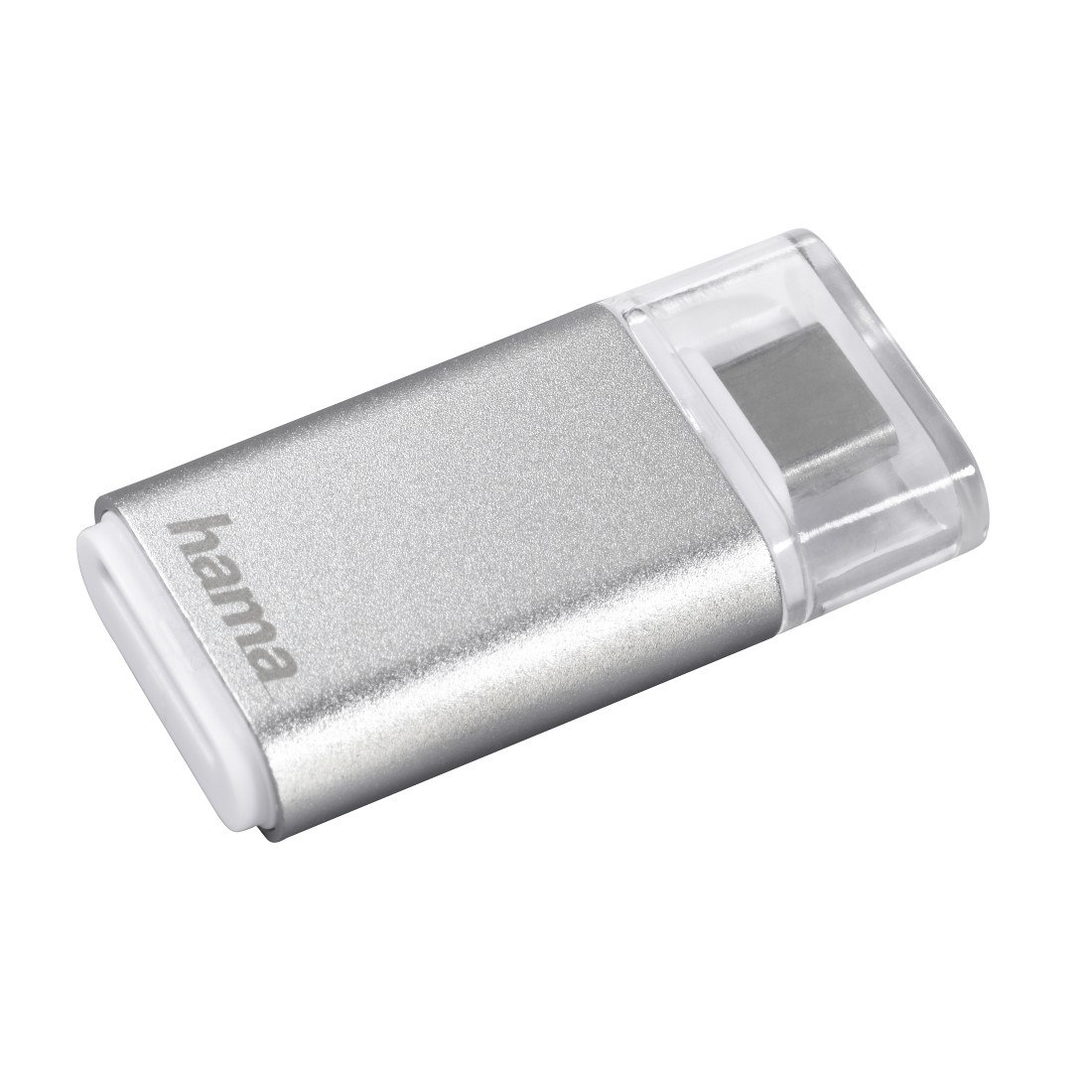 HAMA USB-3.1-Typ-C-OTG, Kartenleser, Silber