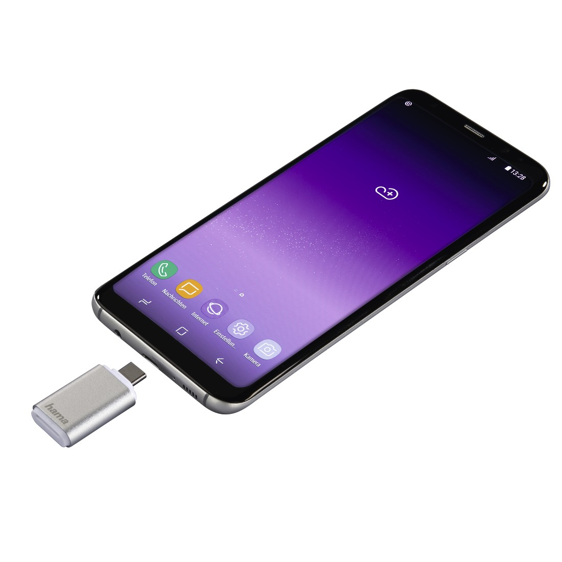 HAMA USB-3.1-Typ-C-OTG, Kartenleser, Silber