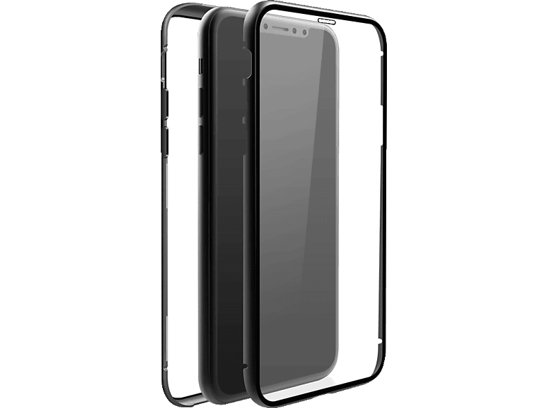XS, Cover, Full BLACK X, ROCK iPhone iPhone Schwarz/Transparent Glass, 360° Apple,