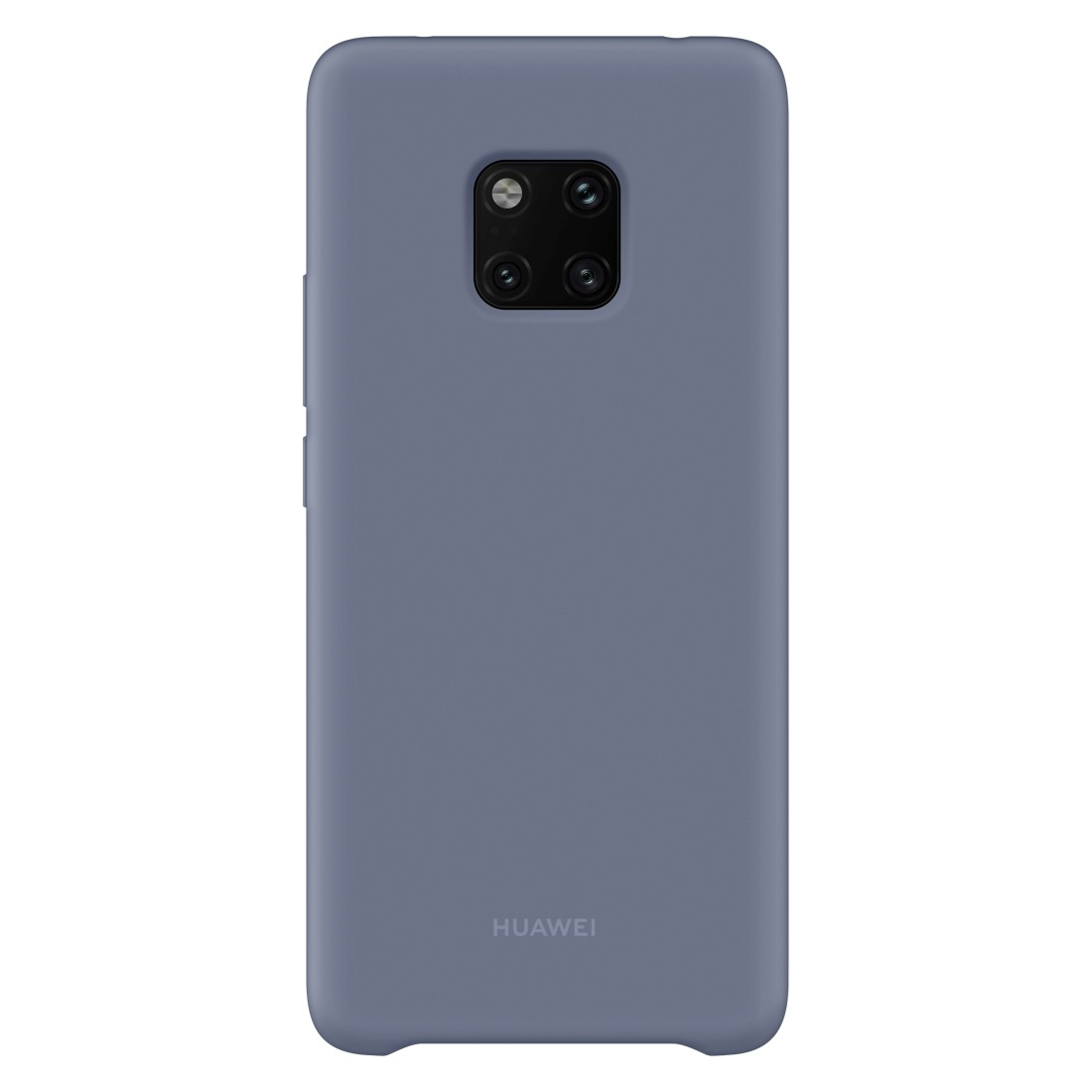 Blaugraue Huawei-Handyhülle mit Kameramodul und Huawei-Logo.