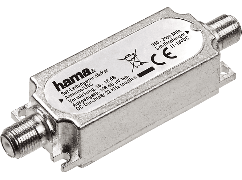 HAMA 16-18 dB  SAT-Inline-Verstärker