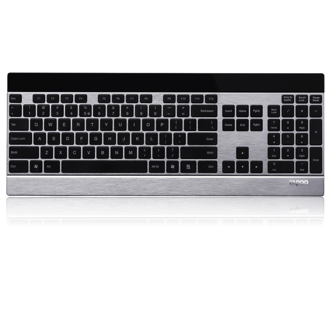 RAPOO E9270P, Scissor, Tastatur, Silber kabellos, Sonstiges