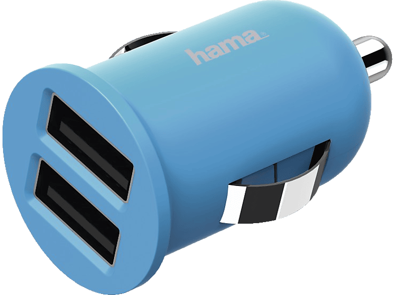 Thumbnail - HAMA Sortiertes 2-fach KFZ-Ladegerät Universal, Weiß, Schwarz, Rot, Blau