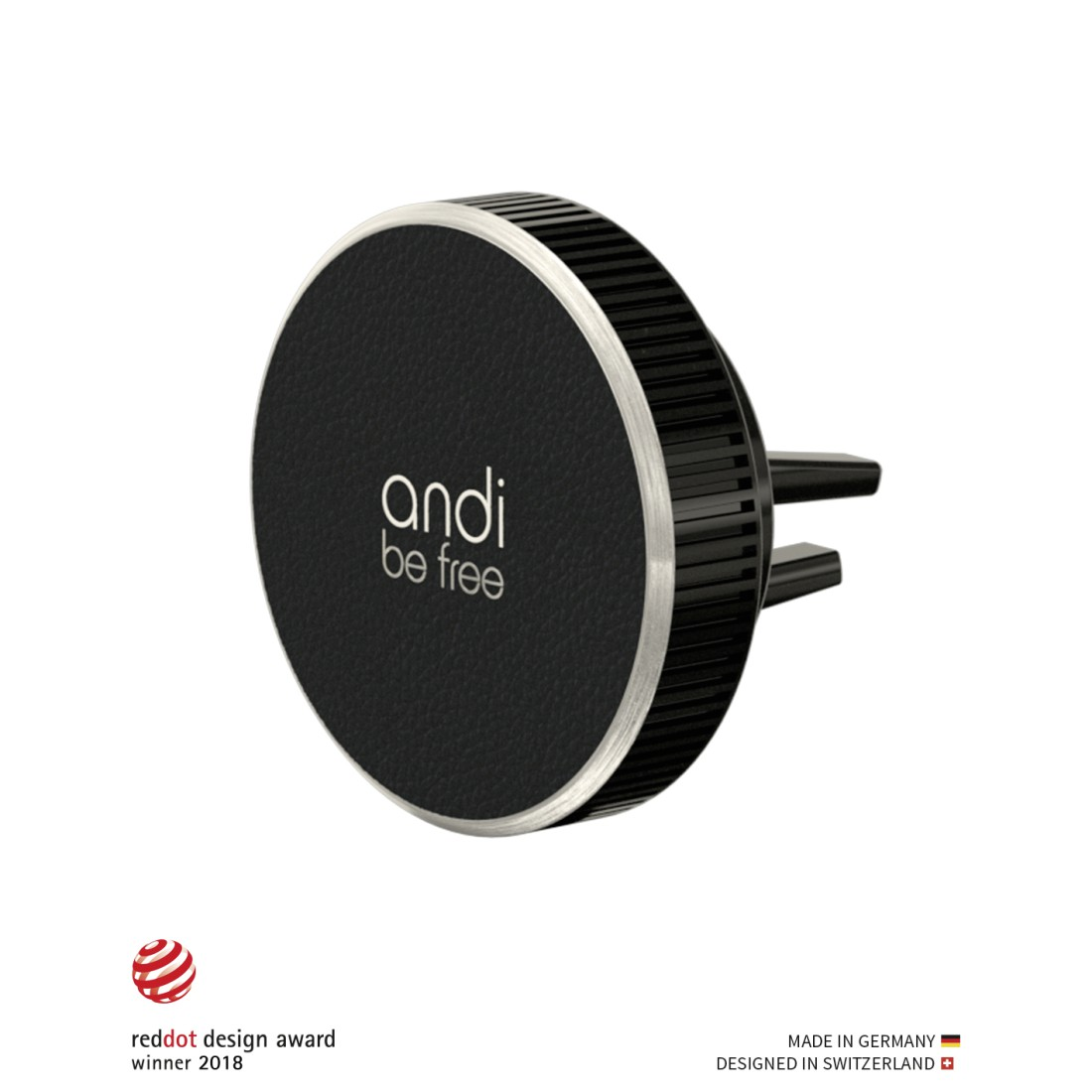 Mount Fast BE induktive FREE Vent ANDI ladestation, Charger Schwarz Wireless