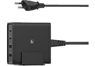 HAMA USB-C Power Delivery (PD) Ladestation Universal, Schwarz