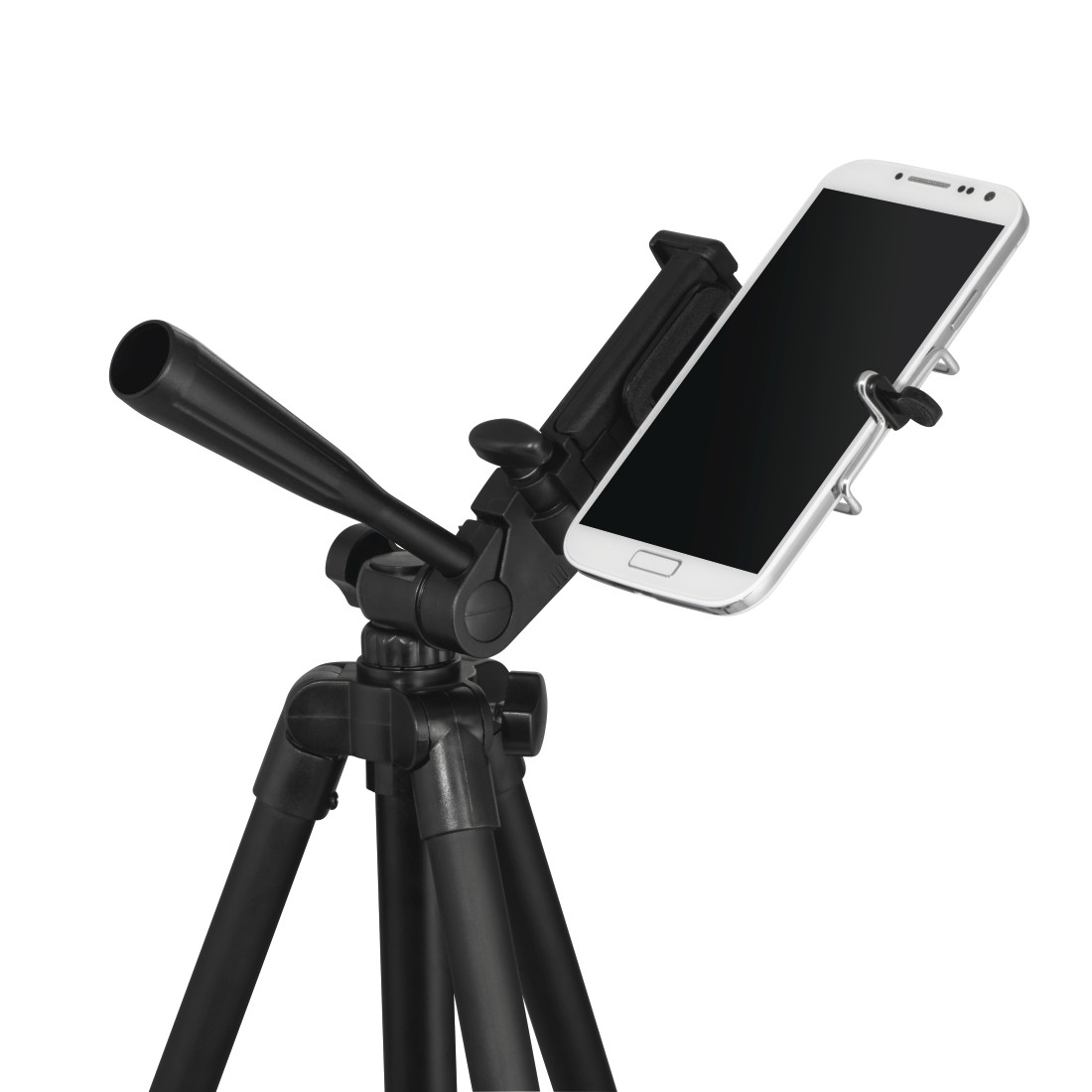 HAMA Star Smartphone 112 + Schwarz, Dreibein 112 cm Höhe Stativ, BRS3 bis offen