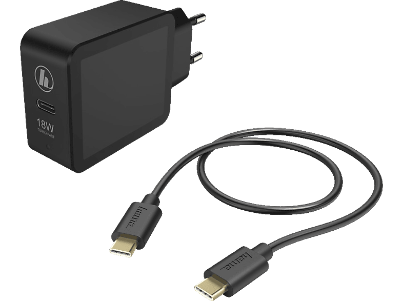 HAMA USB-C, Power-Delivery/Qualcomm® Ladeset Schwarz Universal